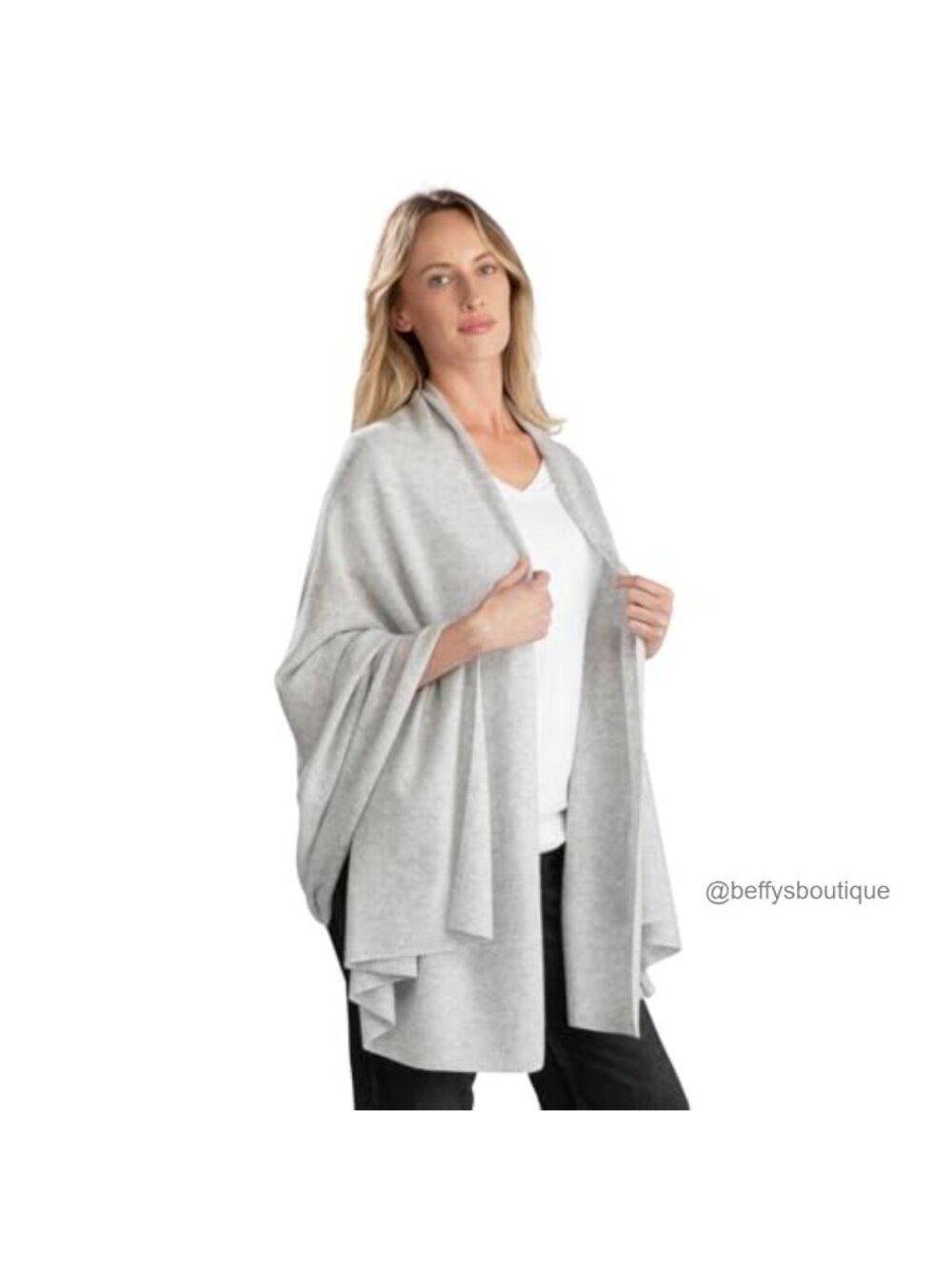 100% Cashmere Oversized Travel Wrap Shawl Scarf 75x35 Lightweight